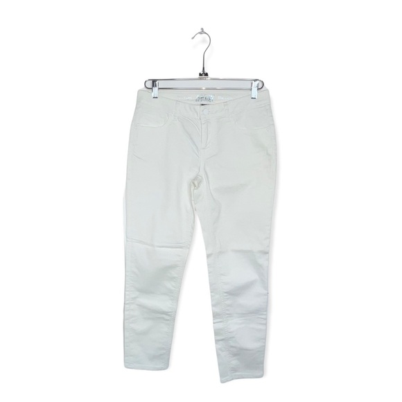 APT. 9 White Slim Denim Capri Pants 6 - Picture 3 of 8